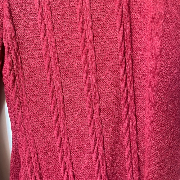 Red Roolee Cable Sweater Dress - Picture 4 of 4